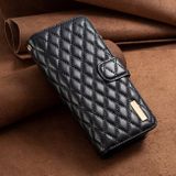 Peňaženkové kožené puzdro Diamond na Samsung Galaxy Z Fold5 - Čierna