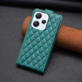 Peňaženkové kožené puzdro Diamond na Xiaomi Redmi 12 - Zelená