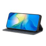 Peňaženkové kožené puzdro Ethnic Embossed na Samsung Galaxy A05s - Modrá