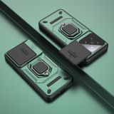 Kryt Magnetic Ring Holder Armor na Xiaomi 14 - Zelená