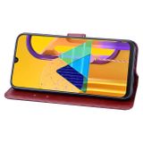 Peňaženkové kožené puzdro na Samsung Galaxy M21 -Brown