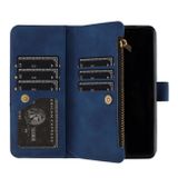 Peňaženkové kožené puzdro Rhombus na Samsung Galaxy Z Fold5 - Modrá