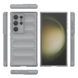 Gumený kryt Flannel na Samsung Galaxy S24 Ultra 5G - Sivá