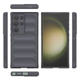 Gumený kryt Flannel na Samsung Galaxy S24 Ultra 5G - Tmavo sivá
