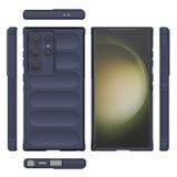 Gumený kryt Flannel na Samsung Galaxy S24 Ultra 5G - Tmavo modrá