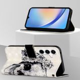 Peňaženkové 3D puzdro na Galaxy A35 5G - Lebka