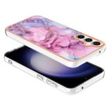 Gumený kryt Marble na Samsung Galaxy S23 FE - Ružová