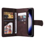 Peňaženkové kožené puzdro Multi-card na Samsung Galaxy S23 FE - Hnedá