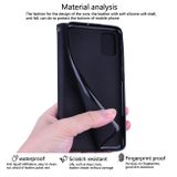 Peňaženkové kožené puzdro na Samsung Galaxy M21 -Čierna