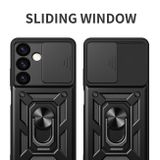Kryt Magnetic Holder Armor na Samsung Galaxy S24 Plus 5G - Čierna
