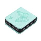 Kožený kryt Butterflies na Samsung Galaxy Z Flip 5 - Zelená