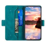 Peňaženkové kožené puzdro Side-magnetic na Samsung Galaxy A24/A25 5G - Tmavo zelená