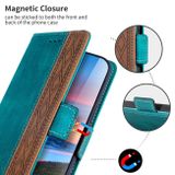 Peňaženkové kožené puzdro Side-magnetic na Samsung Galaxy A24/A25 5G - Tmavo zelená