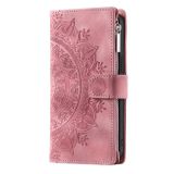 Multifunkčné peňaženkové puzdro na iPhone 15 Pro Max - Ružová