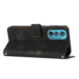 Peňaženkové kožené puzdro Dream na Motorola Edge 30 - Čierna