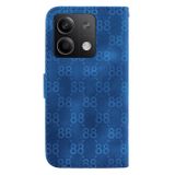 Peňaženkové kožené puzdro 8-shaped na Xiaomi Redmi Note 13 - Modrá