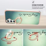 Gumený kryt Electroplating Ring na Samsung Galaxy A24 - Smile