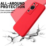 Gumený kryt Solid Color na Huawei P60 Pro - Červená