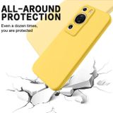 Gumený kryt Solid Color na Huawei P60 Pro - Žltá