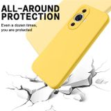Gumený kryt Pure Color na Huawei Nova 11 – Žltá