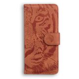 Peňaženkové kožené puzdro Tiger na Honor 90 Lite - Hnedá