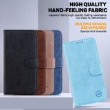 Peňaženkové kožené puzdro Oil Skin na Honor Magic5 Lite - Svetlo modrá