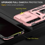 Kryt Folding Magnetic Holder Armor na Samsung Galaxy S24 5G - Ružové zlato