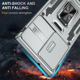 Kryt Folding Magnetic Holder Armor na Samsung Galaxy S24 Ultra 5G - Sivá