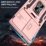 Kryt Folding Magnetic Holder Armor na Samsung Galaxy S24 Ultra 5G - Ružové zlato