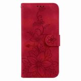 Peňaženkové kožené puzdro Lily na Xiaomi Redmi Note 13 - Červená