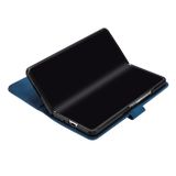 Peňaženkové kožené puzdro Line na Samsung Galaxy Z Fold5 - Kráľovská modrá