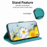 Peňaženkové kožené puzdro Lily na Samsung Galaxy S23 FE - Zelená