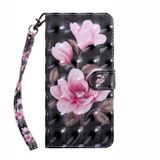 Peňaženkové 3D puzdro na Samsung Galaxy A05s - Ružová Kvetina