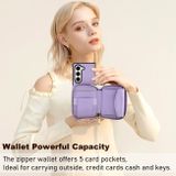 Multifunkčné peňaženkové puzdro na Samsung Galaxy Z Flip 5 - Hnedá