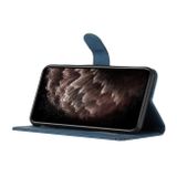 Peňaženkové kožené puzdro Cubic na Samsung Galaxy A25 5G - Modrá