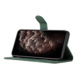 Peňaženkové kožené puzdro Cubic na Samsung Galaxy A25 5G - Zelená