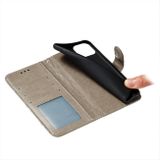 Peňaženkové kožené puzdro LACE FLOWER na iPhone 15 Plus - Sivá