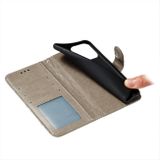 Peňaženkové kožené puzdro Lace na iPhone 15 Pro - Šedá