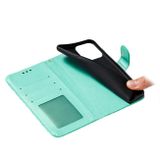 Peňaženkové kožené puzdro Lace na iPhone 15 Pro - Zelená