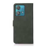 Peňaženkové kožené puzdro KHAZNEH Matte na Motorola Edge 40 Neo - Zelená