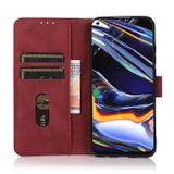 Peňaženkové kožené puzdro KHAZNEH Matte na Motorola Moto G04/ G24 - Červená