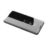Knižkové puzdro Electroplating Mirror na iPhone 12/12 Pro - Čierna