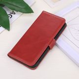 Peňaženkové kožené puzdro Genuine Leather na Motorola Moto G04/ G24 - Červená