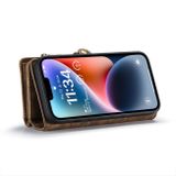 Multifunkčné peňaženkové puzdro CaseMe na iPhone 15 Plus - Hnedá