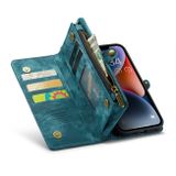Multifunkčné peňaženkové puzdro CaseMe na iPhone 15 Plus - Modrá