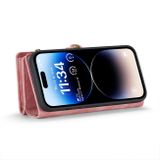 Multifunkčné peňaženkové puzdro CASEME na iPhone 15 Pro - Ružová