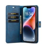 Multifunkčné peňaženkové puzdro DG.MING na iPhone 15 - Modrá