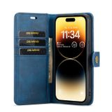 Multifunkčné peňaženkové puzdro DG.MING na iPhone 15 Pro - Modrá