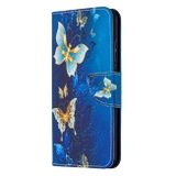 Peňaženkové kožené puzdro na Honor 9X Lite - Golden Butterfly