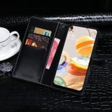 Peňaženkové kožené puzdro na LG K61 - Čierna